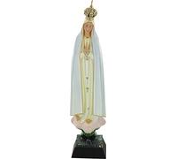 Ferrari & Arrighetti Statue Notre-Dame de Fatima Peinte à la main (environ 20 cm)