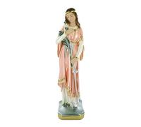 Ferrari & Arrighetti Statue Santa Filomena en plâtre nacré peint à la main - environ 30 cm