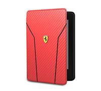 Ferrari Carbon - Étui pour Kindle Paperwhite, activation et mise en veille automatiques, Rouge - non compatible avec le modèle 2018 (10ème génération)