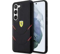 Ferrari Coque rigide Noir S23 S911, TPU/PC, Design tridimensionnel, Logo Ferrari