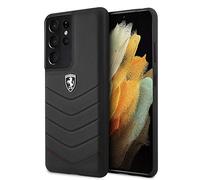 Ferrari, Étui Scuderia Compatible pour, Samsung Galaxy S21 Ultra Noir