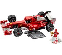 LEGO Icons Ferrari F2004 et Michael Schumacher - Maquette de Voiture F1 Adulte - Décoration - Moteur V10 & Minifigurine Collector de Pilote - Cadeau Formule 1 DIY pour Fans de Sport Automobile 11375