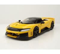 Bburago Ferrari F80 Die-Cast Model Car, Yellow, 1:18 Scale, Race & Play Collection, Ages 3+