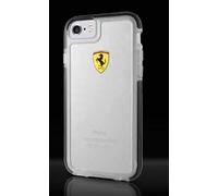 Ferrari FEGLHCP7BK Coque Rigide pour Apple iPhone 7 Racing Shield Transparent/Noir