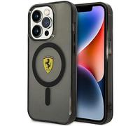 Ferrari FEHMP14LURKK Coque pour iPhone 14 Pro 6,1" Noir Coque rigide Translucide