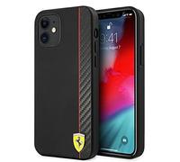 Ferrari FESAXHCP12SBK Coque de Protection pour iPhone 12 Mini 5,4" Noir