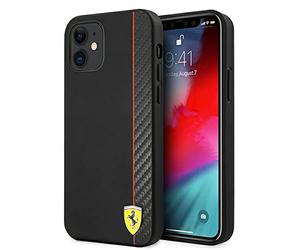 Ferrari FESAXHCP12SBK Coque de Protection pour iPhone 12 Mini 5,4" Noir