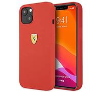 Ferrari FESSIHCP13SRE Coque de Protection en Silicone pour iPhone 13 Mini 5,4" Rouge