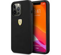 Ferrari FESSIHCP13XBK Etui en silicone, noir - iPhone 13 Pro Max