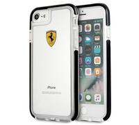 Ferrari FEGLHCP7BK Coque Rigide pour Apple iPhone 7 Racing Shield Transparent/Noir