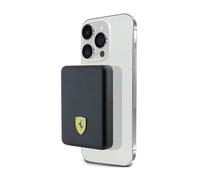 Ferrari Metal Logo MagSafe - Banque d'énergie à induction 5000 mAh 15 W MagSafe (Noir)