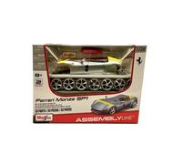 Ferrari Monza Argent / Jaune Die-Cast Metal 1:12 Model Kit 39140 Maisto