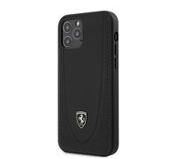 Ferrari Off Track Coque de Protection Rigide perforée pour Apple iPhone 12/12 Pro (6.1) Noir