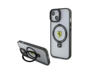 Ferrari Ring Stand 2023 Étui MagSafe, Transparent - iPhone 15 Plus / 14 Plus