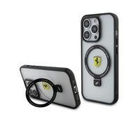 Ferrari Ring Stand 2023 Étui MagSafe, Transparent - iPhone 15 Pro