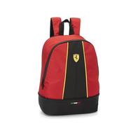 Franco Cosimo Panini FERRARI - Sac à dos école moyenne, supérieur et élémentaire avec grands compartiments centraux avec fermeture à glissière et bretelles réglables, 28 x 40 x 15,5 cm - Rouge