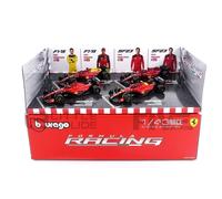 Ferrari Set 4 Modèles F1-75 SF-23 Sainz Leclerc 1/43 12cm Diecast Bburago