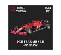 (FERRARI SF21 55) 1:43 2022 RB18 Max Modèle de voiture Échelle Red Bull Racing Ferrari Alfa Romeo Mclaren