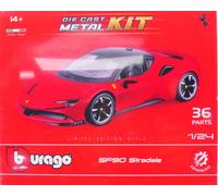 BBurago Maquette voiture Ferrari SF90 Stradale 1:24 – Licence officielle Ferrari – 14+ ans