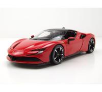 Ferrari SF90 Stradale Rouge Noir Voiture Modèle 1:24 Bburago Die-Cast