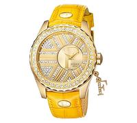 Ferre Milano Femmes Analogique Quartz Suisse Montre avec Bracelet en Cuir FM1L023L0021_Gold