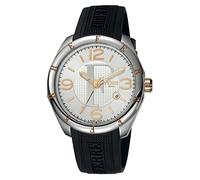FERRE Milano fm1g004p0021 silver-44 - Montre pour Hommes, Bracelet en polyuréthane Noir