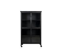 Vitrine haute en bois noir Ferre