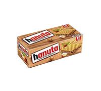 Ferrero Hanuta Waffle - Noisettes Coupes 220 grammes, 10 pièces, 1 lot de gaufres