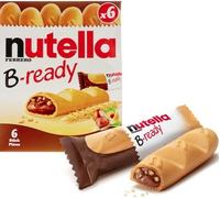 Nutella B-Ready Crunchy Wafer Shell filled with Nutella Kosher Dairy 132g