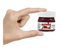 FERRERO NUTELLA | Lot de 16 mini bocaux en verre 25 g, pâte à tartiner chocolat-noisette, idéale sur pain, biscuits ou crêpes