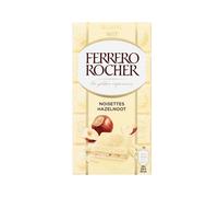 Ferrero Rocher Tablette de chocolat blanc aux noisettes entières 90 g