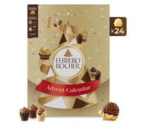 Ferrero Rocher Calendrier de l’Avent Premium - 24 Chocolats Assortis à la Noisette et au Cœur Fondant - Édition de Noël 258 g