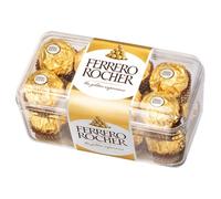 Ferrero Rocher - paquet de 16 pièces croquantes au chocolat au lait avec noisettes et fourrage crémeux