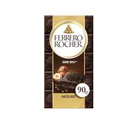 Ferrero Rocher Tablette Chocolat Noir Noisettes, 90g