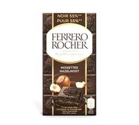 FERRERO ROCHER - Tablette de Chocolat Noir Intense 90g - Plaisir Gourmand pour les Amateurs de Chocolat - Découvrez la Richesse des Saveurs Cacaotées. - Lot De 4 - Vendu Par Lot