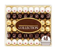 Ferreroo Collection Boîte de 48 paniers à chocolat pour toutes les occasions Raffaelloo et chocolat noir Rondnoiir, 518 g NAEM