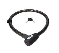 Ferrestock FSKCAN005 Câble antivol de 22 mm de Large de Type Python renforcé avec système Flexible de rotules recouvert de PVC, Noir