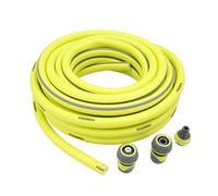 Ferrestock FSKMDU006 Tuyau d'arrosage en PVC souple avec renfort en polyester, 3 couches, résistant aux rayons UV, anti-algues, 15 m d'épaisseur (19 mm)