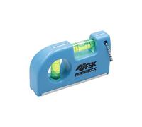 Ferrestock FSKNIM254 Niveau de poche avec 2 boucles, base magnétique et clip pour ceinture, fabriqué en aluminium et ABS, pour travaux de menuiserie ou de bricolage, 8,5 cm, bleu, 8,5 cm