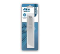 Ferrestock FSKTWR025B Blister avec distributeur de 10 lames de rechange pour cutter de 25 mm, affûtage de précision pour couper de manière propre et professionnelle tout matériau