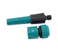 Ferrestock GQ-5012 Lance d'arrosage réglable mâle et raccord Rapide Femelle pour tuyaux de Jardin de 19 mm, fabriqué en Plastique de Haute qualité, Vert