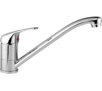 Ferrestock ÚRBEL FSKFGC005 Mitigeur monocommandé pour évier, bec horizontal, cartouche céramique of 40mm, en zinc et laiton, tubes et supports de fixation inclus