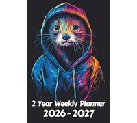 Ferret 2 Year Weekly Planner: 104 Week Sunday to Saturday Calendar | Gift For People Who Love Small Pets, Domestic Animal Lovers | Ideal for ... and Busy Individuals | 6 x 9 Inches | v1