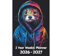 Ferret 2 Year Weekly Planner: 104 Week Sunday to Saturday Calendar | Gift For People Who Love Small Pets, Domestic Animal Lovers | Ideal for ... and Busy Individuals | 6 x 9 Inches | v1