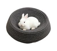 Ferret Bed - Circular Bunny Bed | Weaving Animal Sleeping Nest, Sleeping Hamster Nest, Habitats & Bedding, All-season For Hamster Gerbil Dwarf Hedgehog Chinchilla Bunny Ferret Guinearabbit Nests