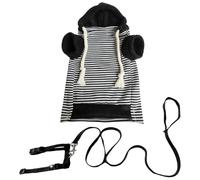 Ferret Clothes - Warm Soft Small Animal Sweater with Harness, Hamster Outfits for Ferrets | c0zy Pet Clothes for Bunny Squirrels Chinchilla Chihuahua | Soft Animal Sweater for Home Travel Outdoor Use