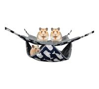 Ferret Hammock - Soft Washable Cage Accessories, Comfortable Hanging Bed, Secure and Warm Retreat for Chinchilla Hamster Bunny Squirrel Parrot, Small Animal Hammock, Winter Use, 13.78x13.78 Inches