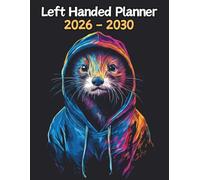 Ferret Left Handed Planner: 5 Year Monthly | Large 60 Month Calendar | Gift For People Who Love Small Pets, Domestic Animal Lovers | Ideal for ... and Busy Individuals | 8.5 x 11 Inches | v1