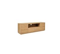 Ferret - Meuble Tv 2 Portes - Effet Tasseaux De Bois