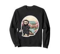 Ferret Ninja Japonais Vintage Warrior Art Anime Japon Owner Sweatshirt